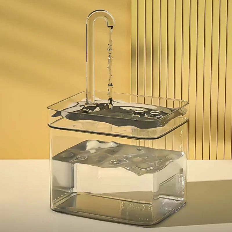 Bathroom | Modern Transparent Humidifier With Flowing Water Display Housewares Bathroom