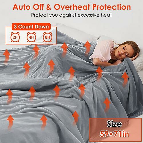 Bedding Sets | Electric Heated Throw Flannel Heated Blanket With 10 Heat Settings Bedding Sets Bedding Sets