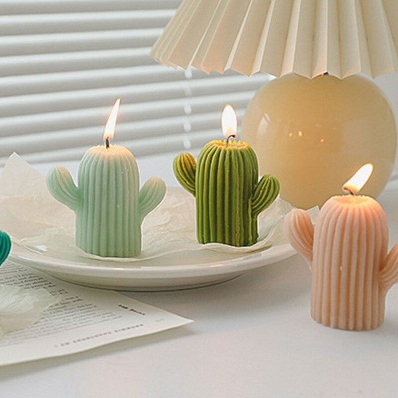 Candles | Creative Handmade Cactus Candle Photo Props Aromatherapy Candle Candles Candles