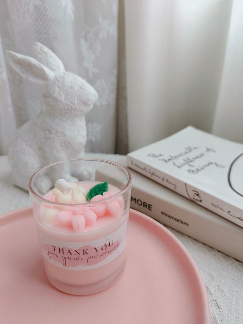 Candles | Dcc0013 Strawberry Chocolate Cookies Macaron Cherry Blossom Tulip Ocean Fish Tail Handmade Cup Wax Soy Wax Scented Candle Candles Candles