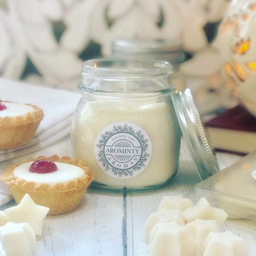 Candles | Soy Wax Handmade Bakewell Tart Candle Vegan Natural Gift Sustainable Candles Candles