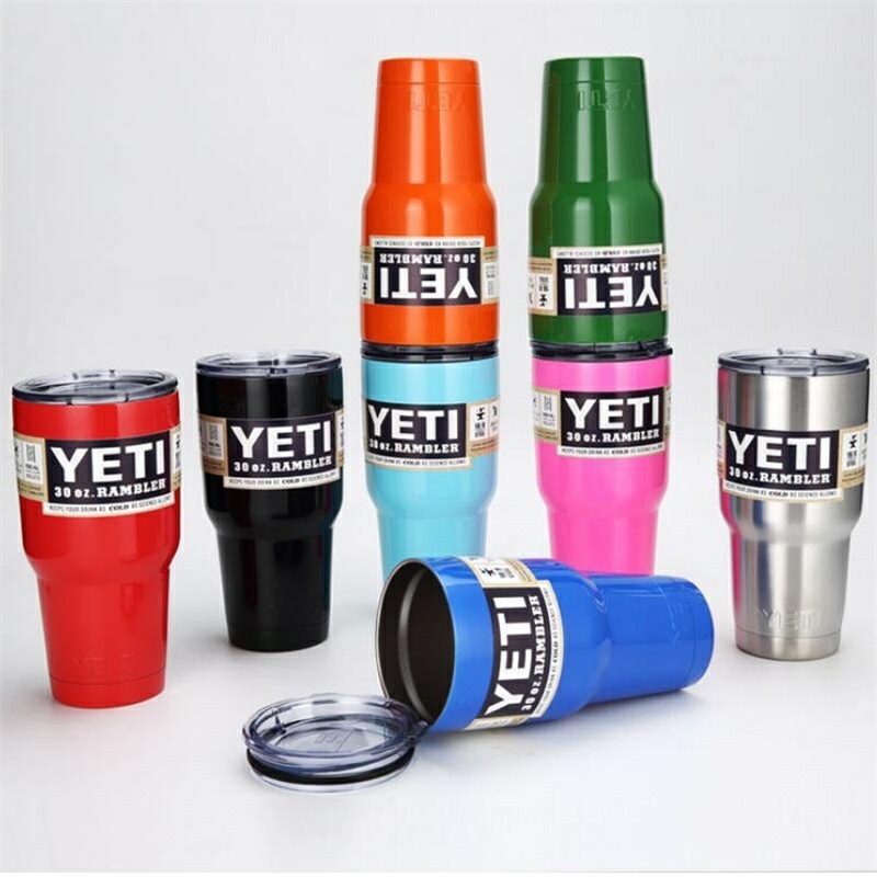 Decorative Items | 30Oz Yeti Cooler Rambler Tumbler Bottle Bilayer Stainless Steel Cup Decorative Items Black