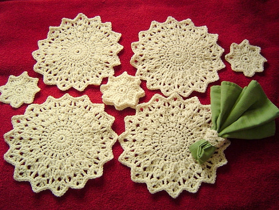 Decorative Items | 3Pc Snowflake Place Mat Set Decorative Items Decorative Items