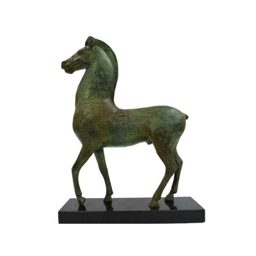 Decorative Items | 42Cm – Horse Sculpture Ancient Greek Museum Replica Handmade Alabaster Antique Finish Statue Decorative Items Decorative Items