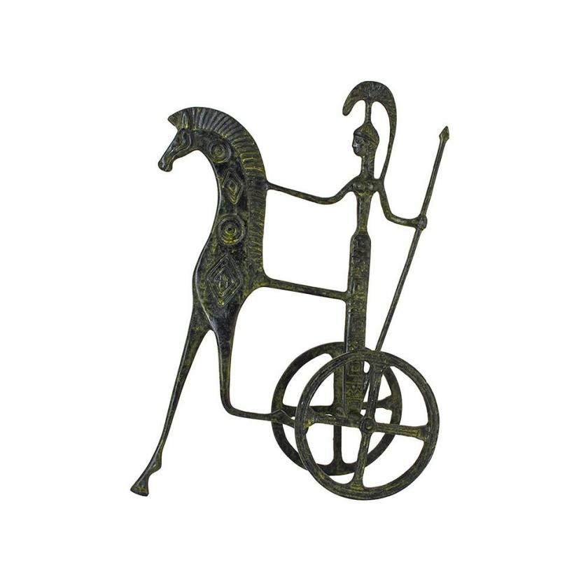 Decorative Items | Ancient Bronze Greek Chariot Sculpture Of Goddess Athena Handmade Hand Painted Craft Statue 21Cm Decorative Items Decorative Items