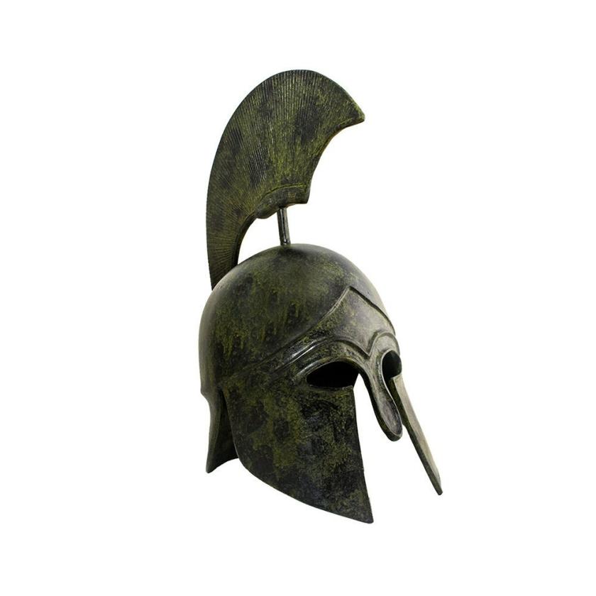 Decorative Items | Ancient Greek Corinthian Helmet Bronze Sculpture (Tall Crest) Greek Handmade Museum Replica Craft Statue 32Cm Decorative Items Decorative Items