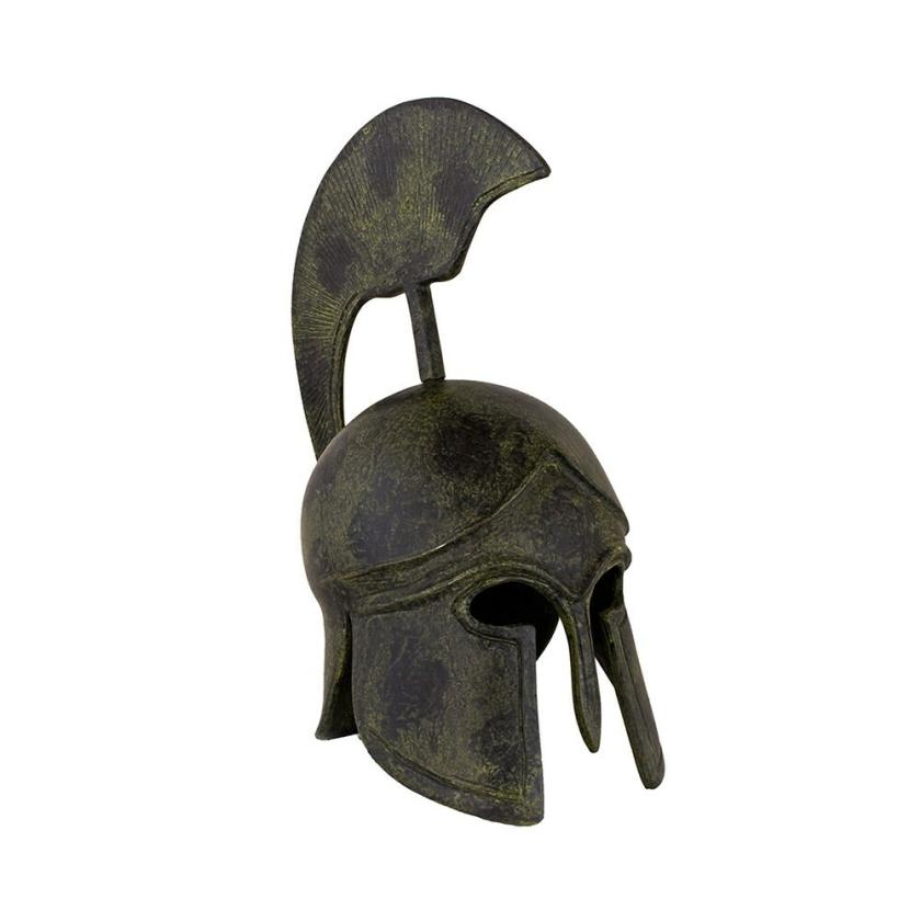 Decorative Items | Ancient Greek Corinthian Helmet Of A Hoplite With Crest Bronze Sculpture Greek Handmade Museum Replica Craft Statue 25Cm Decorative Items Decorative Items