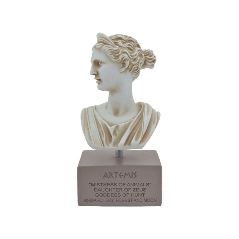 Decorative Items | Artemis Diana Goddess Statue Greek Handmade Alabaster Bust Head Sculpture 18Cm – 7.09" Decorative Items Decorative Items