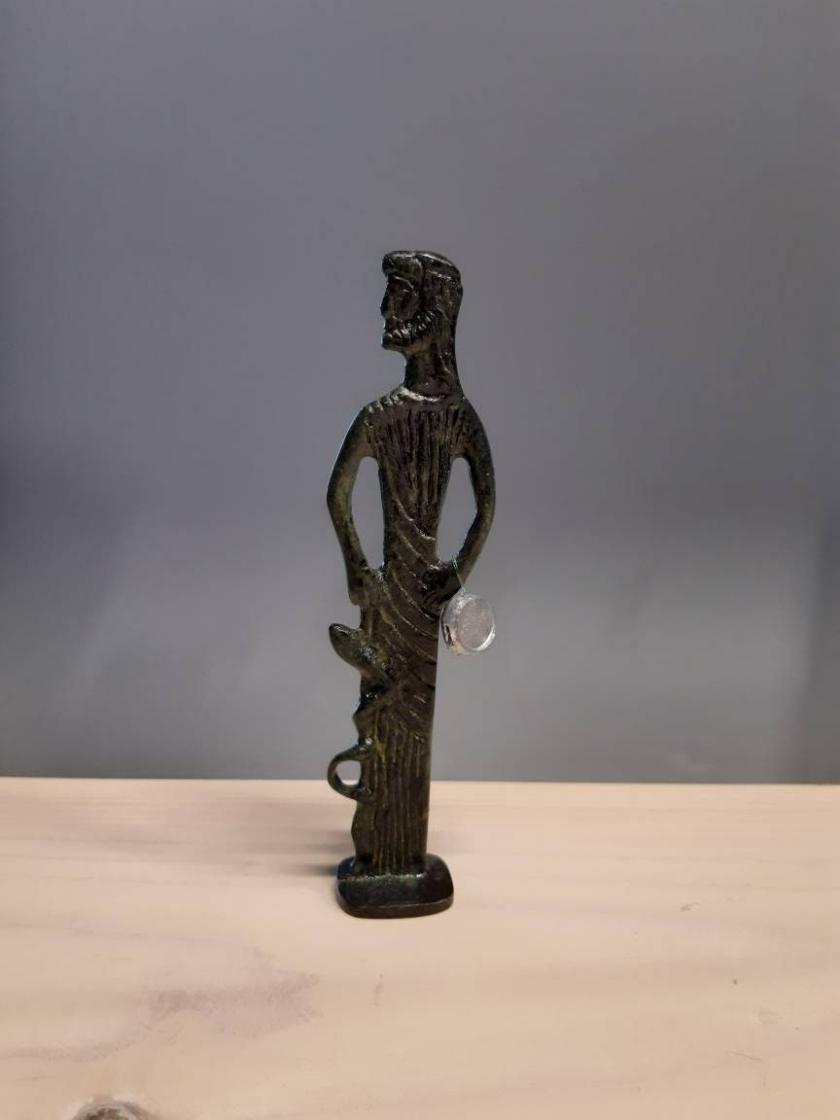 Decorative Items | Asclepius Greek God Of Medicine Bronze Sculpture Handmade Statue 13.80Cm Decorative Items Decorative Items