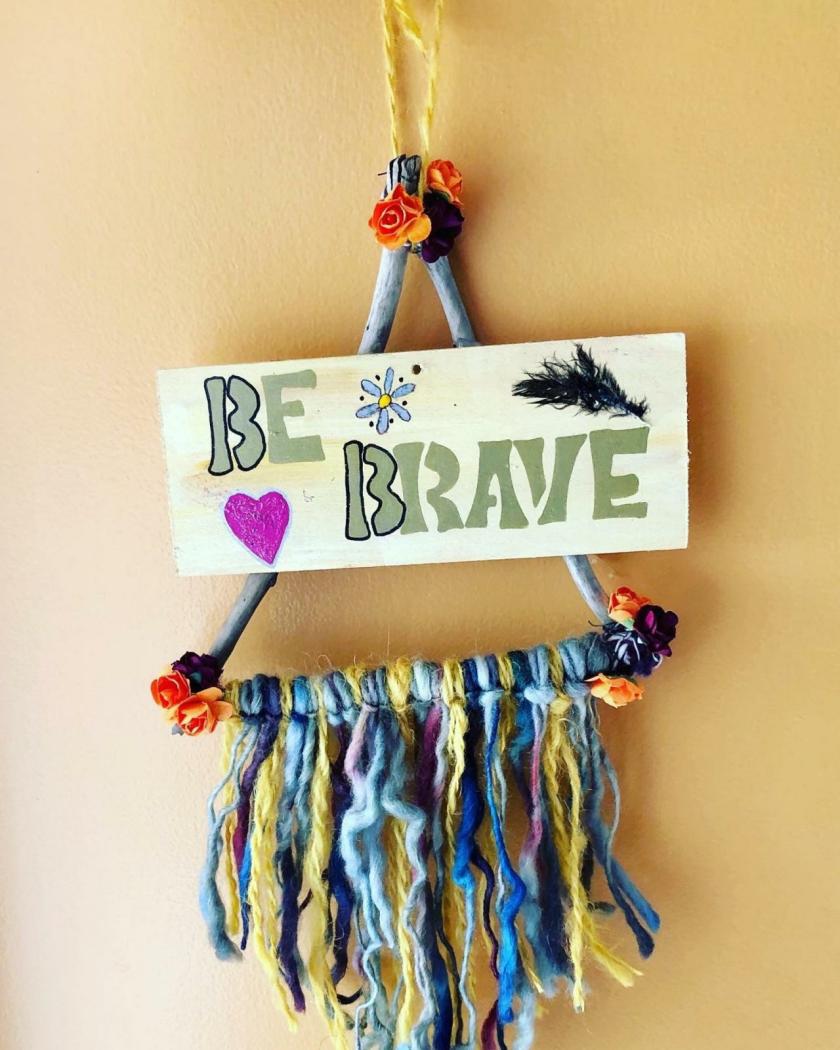 Decorative Items | Be Brave . Inspirational Driftwood Car Hanger, Home Decor Wall Hanging / Driftwood Wall Decor / Bohemian Wall Art / Nursery Decor Decorative Items Decorative Items