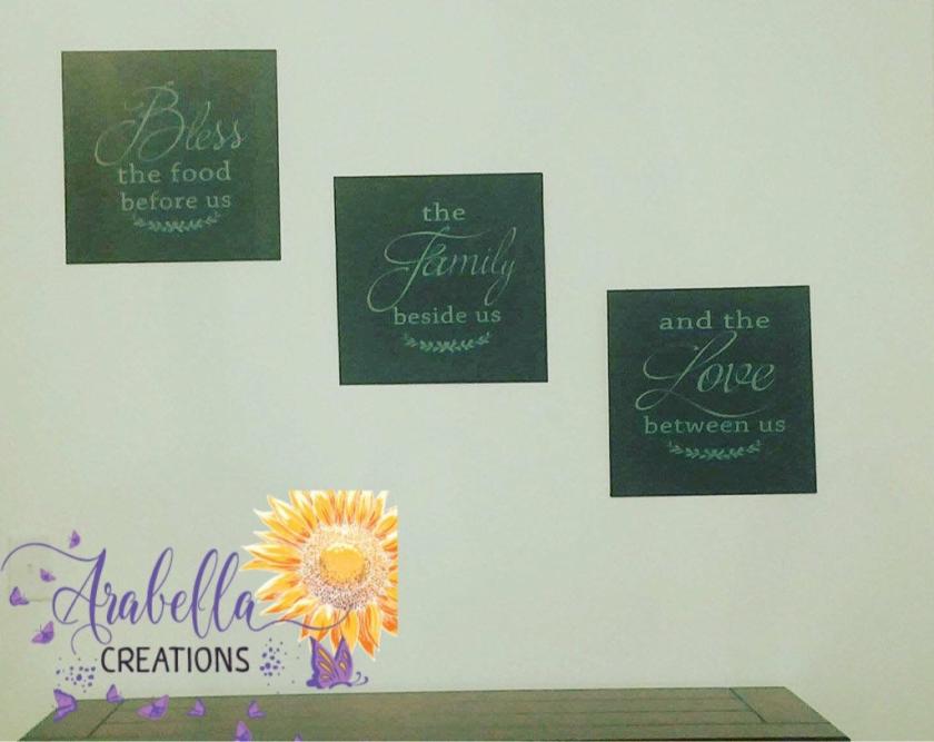 Decorative Items | Bless The Food Before Us , Family Beside Us, Love Between Us Wood Signs Decorative Items Decorative Items