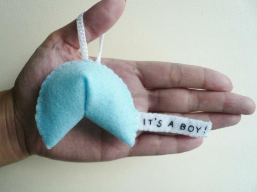 Decorative Items | Custom Fortune Cookie Ornament – Baby Boy Baby Shower Ornament Gift Decorative Items Decorative Items