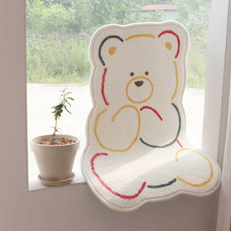 Decorative Items | Cute White Cat Floor Rug Decor Bathroom Anti Slip Entrance Door Mat Child Bedroom Outdoor Hallway Kitchen Rugs Decorative Items Decorative Items