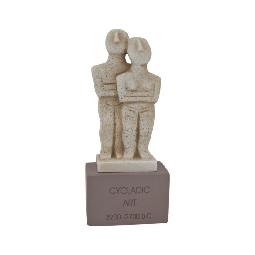 Decorative Items | Cycladic Couple Sculpture Greek Handmade Alabaster Idol Figurine Statue 17Cm – 6.70 Decorative Items Decorative Items