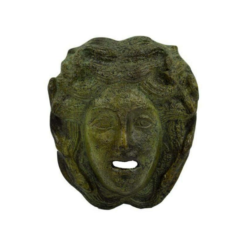 Decorative Items | Erinyes Ancient Greek Female Furie Mask Sculpture – Greek Handmade Alabaster Wall Statue 12Cm Decorative Items Decorative Items