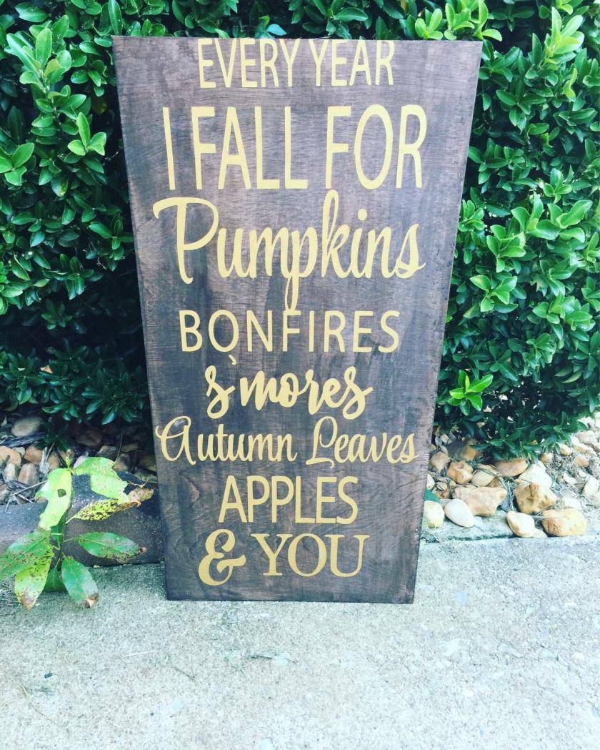 Decorative Items | Every Year I Fall For.. Fall Sign. Fall Decor. Fall Wood Sign. 12X24 Hand Painted Wood Sign Decorative Items Decorative Items