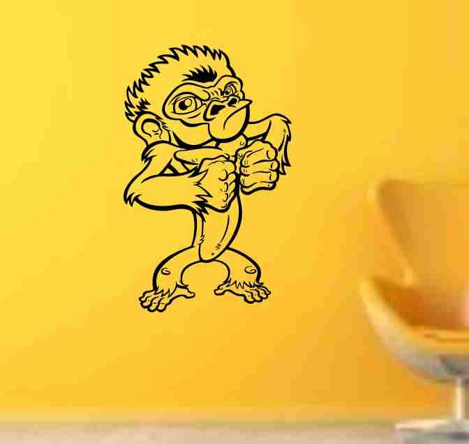 Decorative Items | Funny Ape Sticker Wall Decal Animal Art Graphic Decorative Items Decorative Items