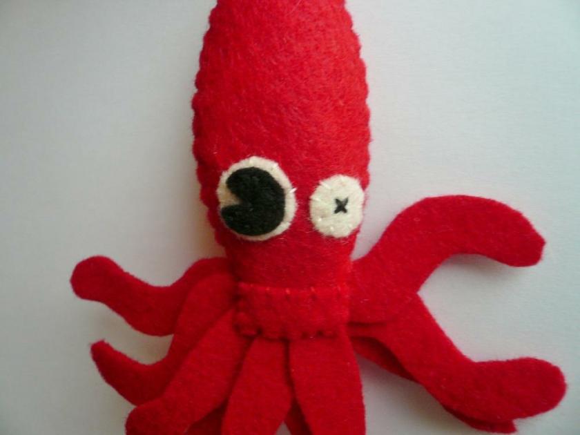 Decorative Items | Funny Felt Ornament Sea Monster – Giant Squid Decorative Items Decorative Items