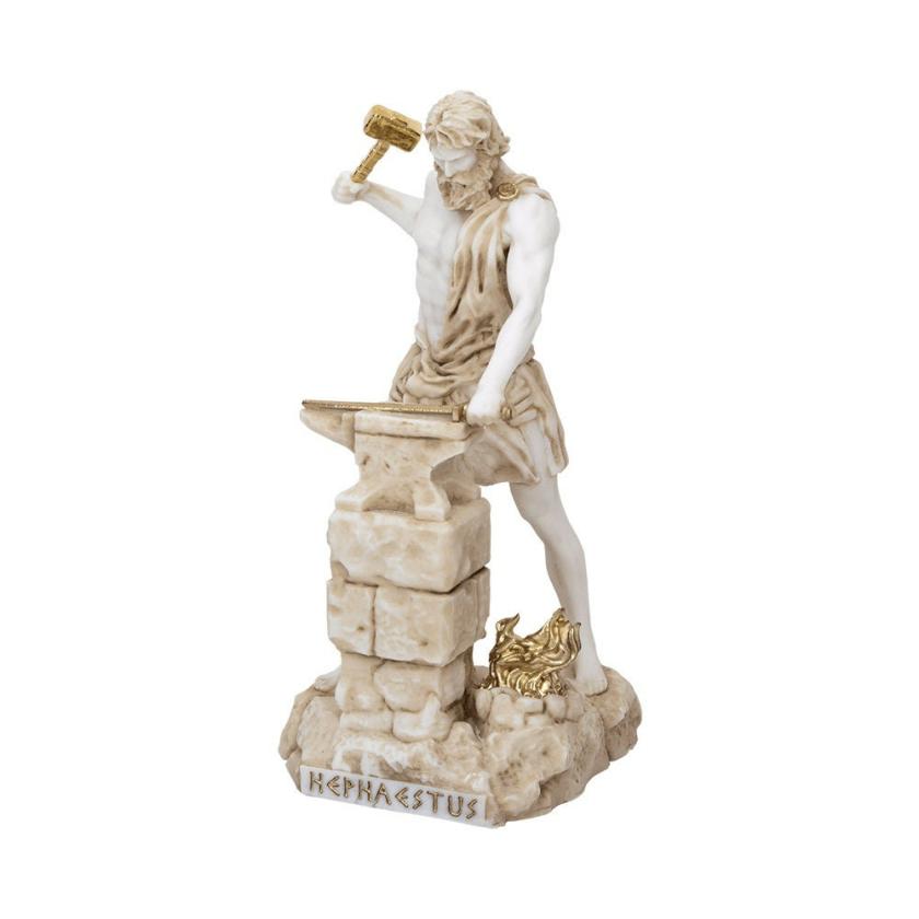 Decorative Items | Hephaestus Statue Ancient Greek Roman Mythology God Handmade Alabaster Sculpture 18-33Cm Decorative Items Decorative Items