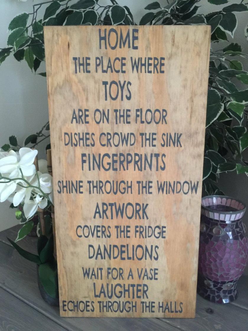 Decorative Items | Home The Place Where Toys Are On The Floor… 12X24 Hand Painted Stained Wood Sign. Decorative Items Decorative Items