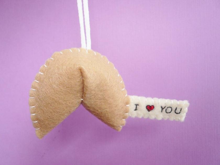 Decorative Items | I Heart You Fortune Cookie Ornament Decorative Items Decorative Items