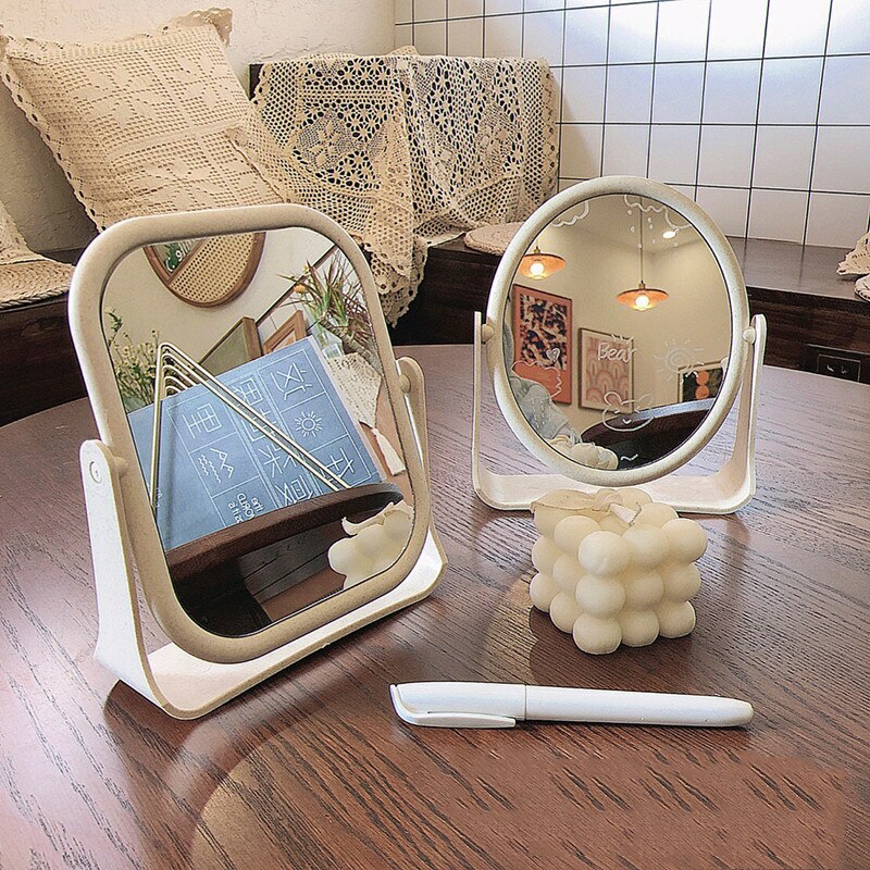 Decorative Items | Makeup Mirror Desktop Home Small Vanity Dormitory Double Sided Dressing Mirror Decorative Items Decorative Items