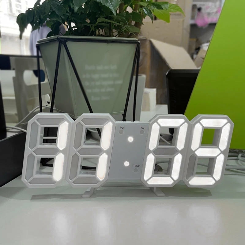 Decorative Items | Modern Led Digital Alarm Clock With Date Display Decorative Items Black G607B