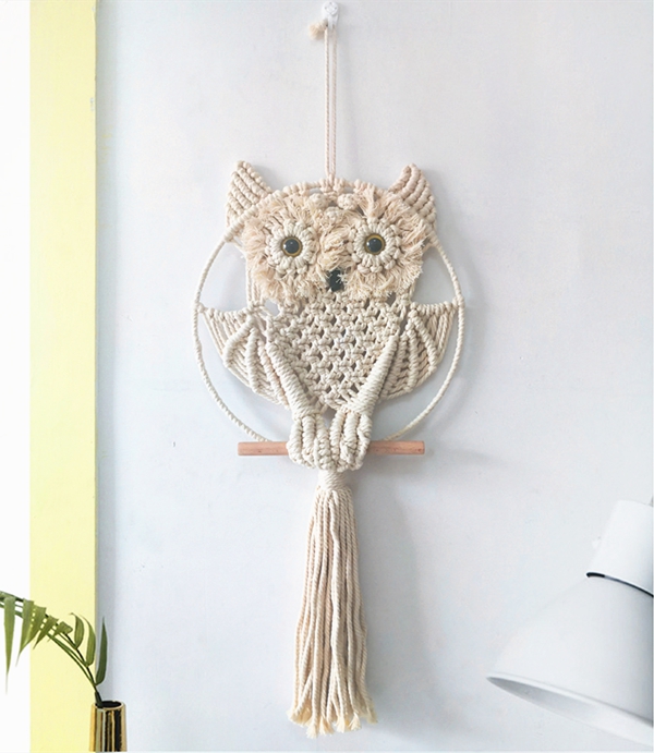 Decorative Items | Owl Tapestry Macrame Hanging Decor Decorative Items Decorative Items