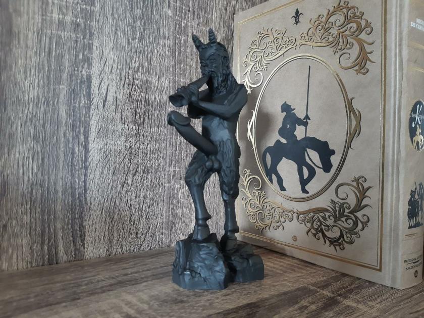 Decorative Items | Pan Statue Greek Mythology God Made Of Alabaster Black Color Decorative Items Decorative Items