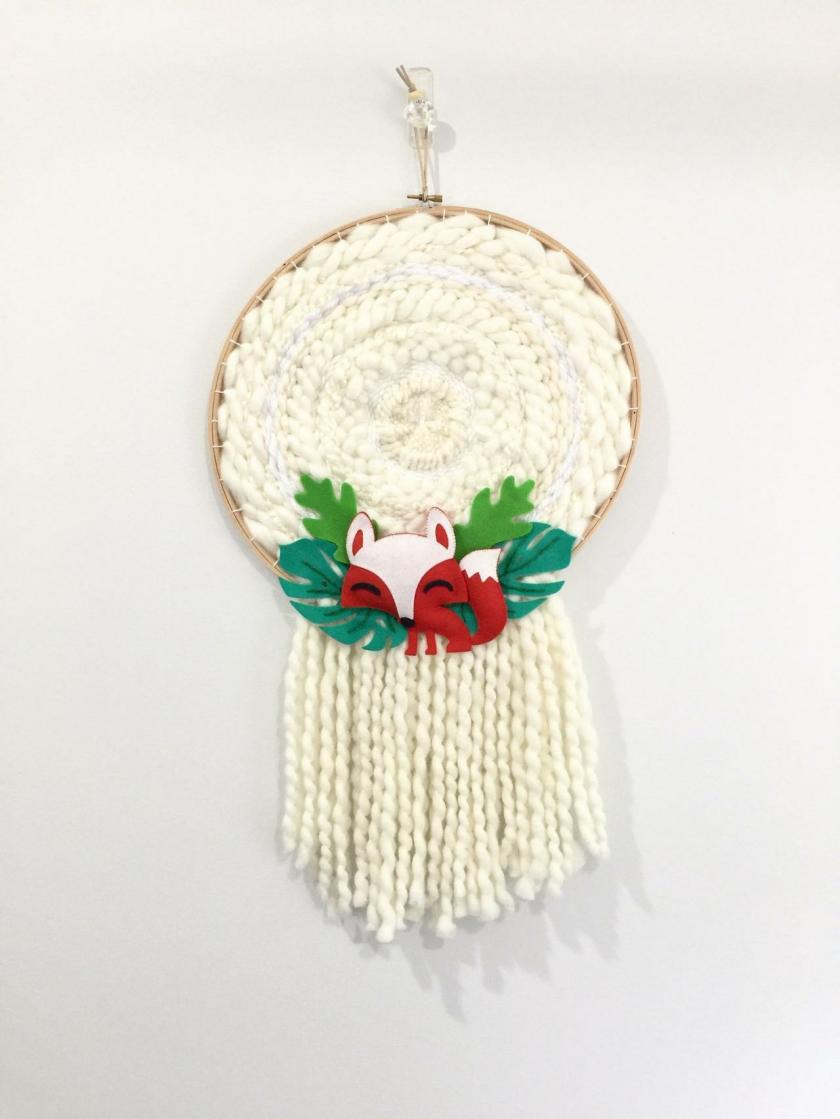 Decorative Items | Round Weaving, Circle Woven Wall Hanging, Wall Hanging, Yarn Art, Textile Art, Felt Creations, White Weaving Decorative Items Decorative Items