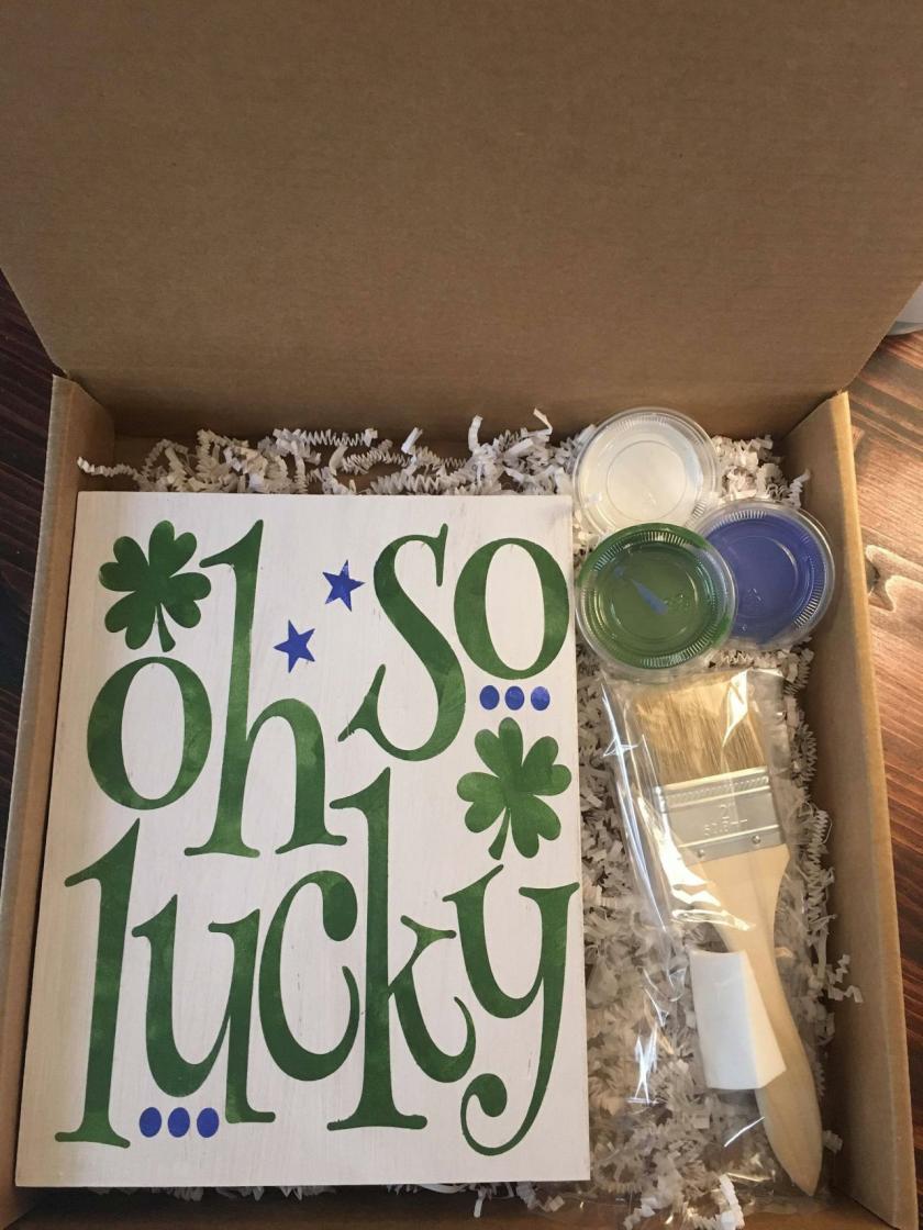 Decorative Items | St. Patricks Day Ship And Make. Sign In A Box. Diy. Make Your Own Sign. Sign In A Box. Gift Idea Decorative Items Decorative Items