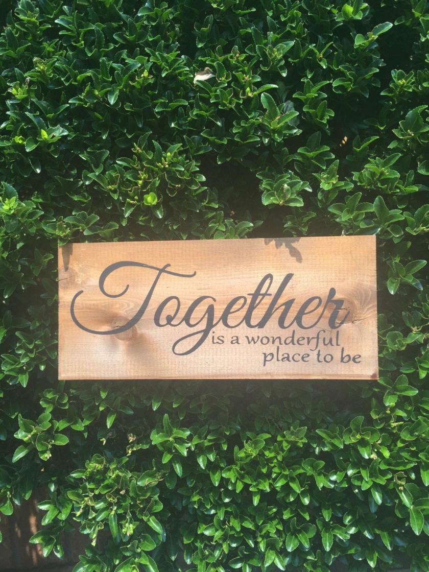 Decorative Items | Together Is A Wonderful Place To Be , Hand Painted Wood Sign. Decorative Items Decorative Items