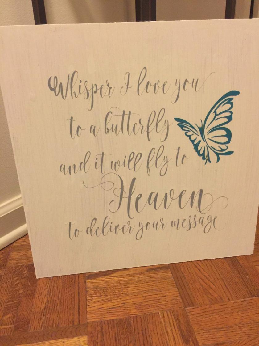 Decorative Items | Whisper I Love You To A Butterfly…Hand Painted Wood Sign Decorative Items Decorative Items