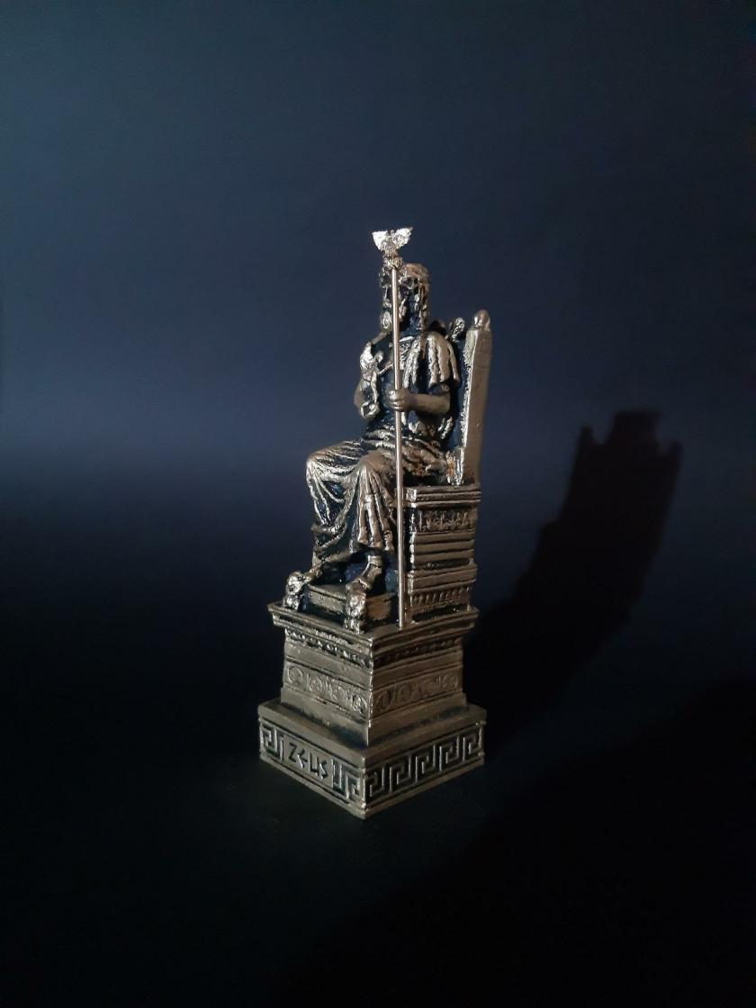 Decorative Items | Zeus On Throne Greek Roman God Statue Handmade Alabaster Bronze Sculpture 17Cm Decorative Items Decorative Items