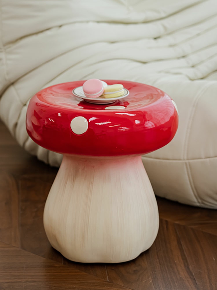 Furniture | Cute Mushroom Coffee Tables Decoration Resin Furniture Storage Circular Corner Table Nordic Living Room Creative Sofa Side Table Furniture Furniture