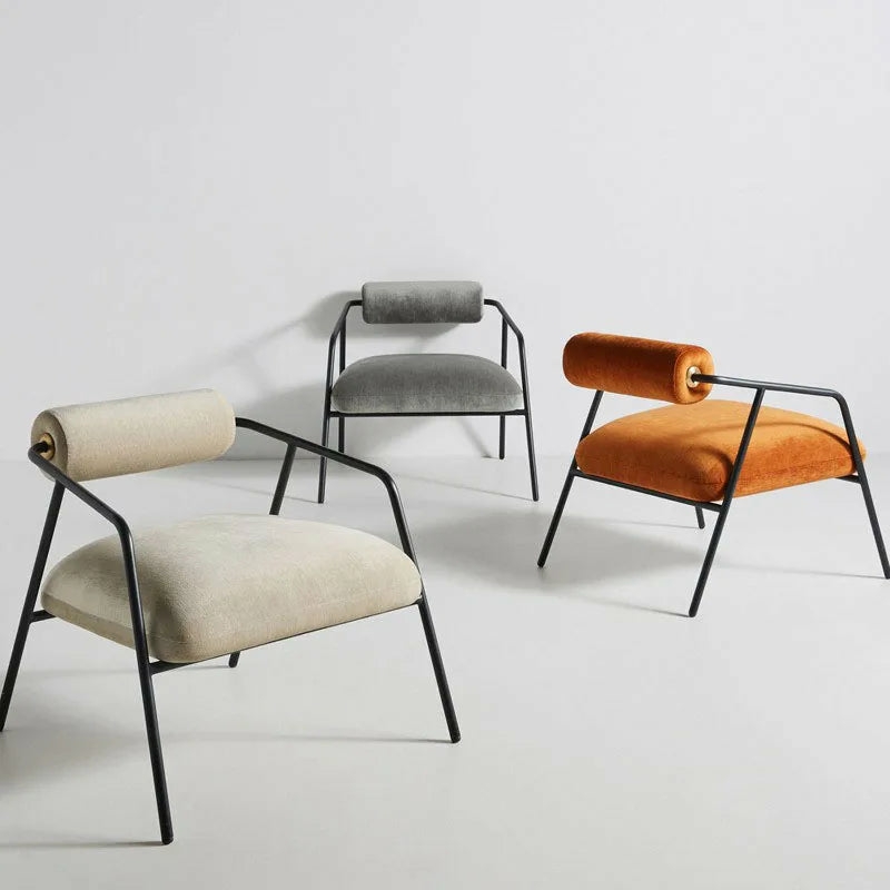 Furniture | Modern Industrial Design Cushioned Accent Lounge Chairs Furniture Furniture