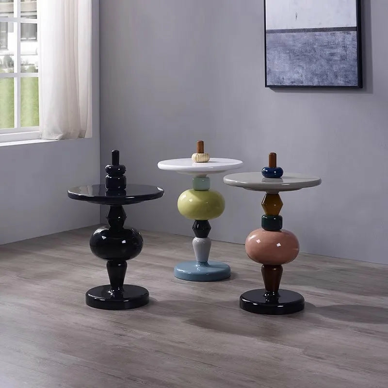 Furniture | Modern Multicolor Ceramic Accent Side Tables Trio Furniture A