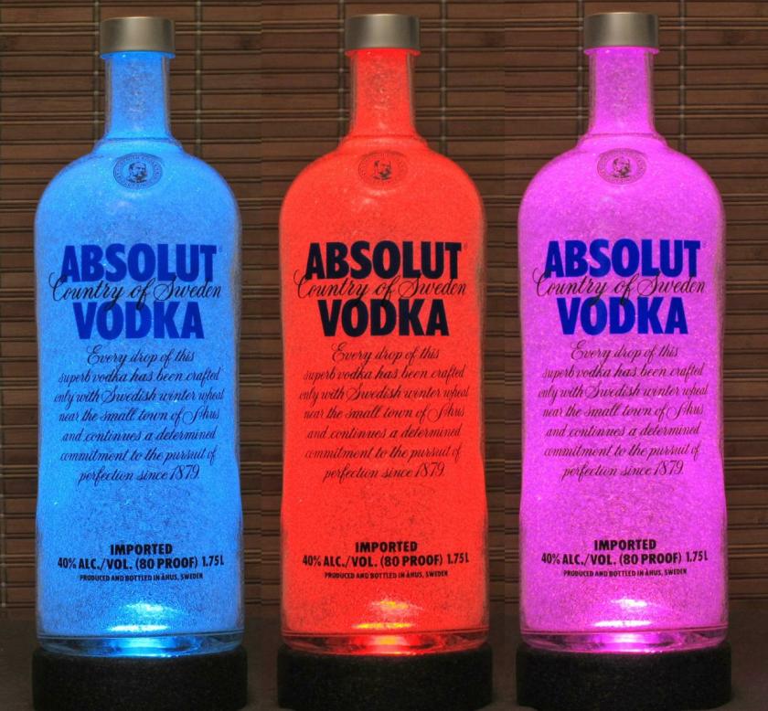 Lightings | 1.75 Liter Absolut Vodka Color Changing Remote Control Rgb Led Liquor Bottle Lamp Man Cave Light Housewares Lightings