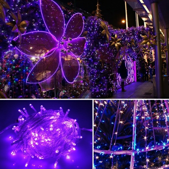 Lightings | 10M 100 Led Purple Lights Decorative Christmas Party Twinkle String 220V Eu Housewares Lightings