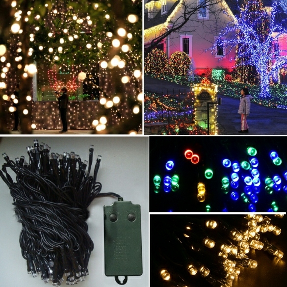 Lightings | 10M 72 Led Outdoor Light Christmas String Fairy Wedding Party String Battery Lamp Light Housewares blue