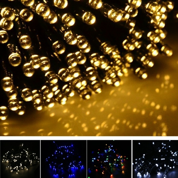 Lightings | 17M 100 Led Solar String Light Multi-Color Waterproof Christmas Party Outdoor Decor Light Housewares blue