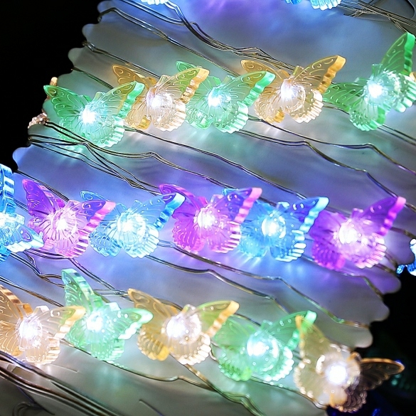 Lightings | 3M 40 Led Copper Wire String Light Butterfly Battery Power Party Christmas Decor Light With Remote Control Housewares Lightings