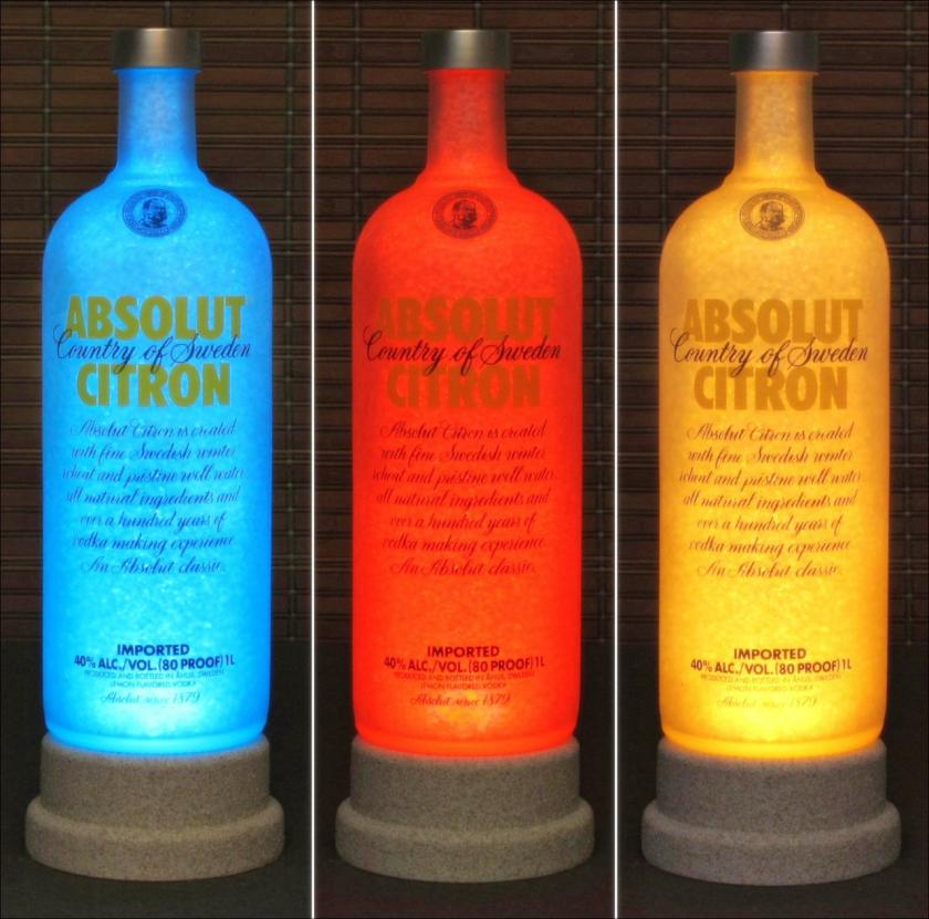 Lightings | Absolut Citron Vodka Color Changing Led Remote Controlled Bar Light Intense Sparkle– Housewares Lightings