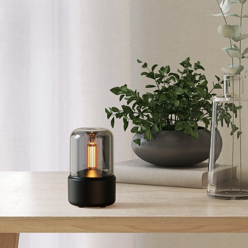 Lightings | Candlelight Air Humidifier Aroma Diffuser Portable Cool Mist Maker 120Ml Electric Usb Fogger 8-12 Hours With Led Night Light Housewares Lightings