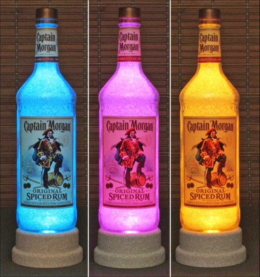 Lightings | Captain Morgan Rum Color Changing Bottle Lamp Bar Light Led Remote Controlled Housewares Lightings