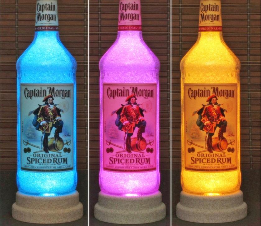 Lightings | Captain Morgan Spiced Rum Color Changing Rgb Led Remote Controlled Bottle Lamp Bar Light Housewares Lightings