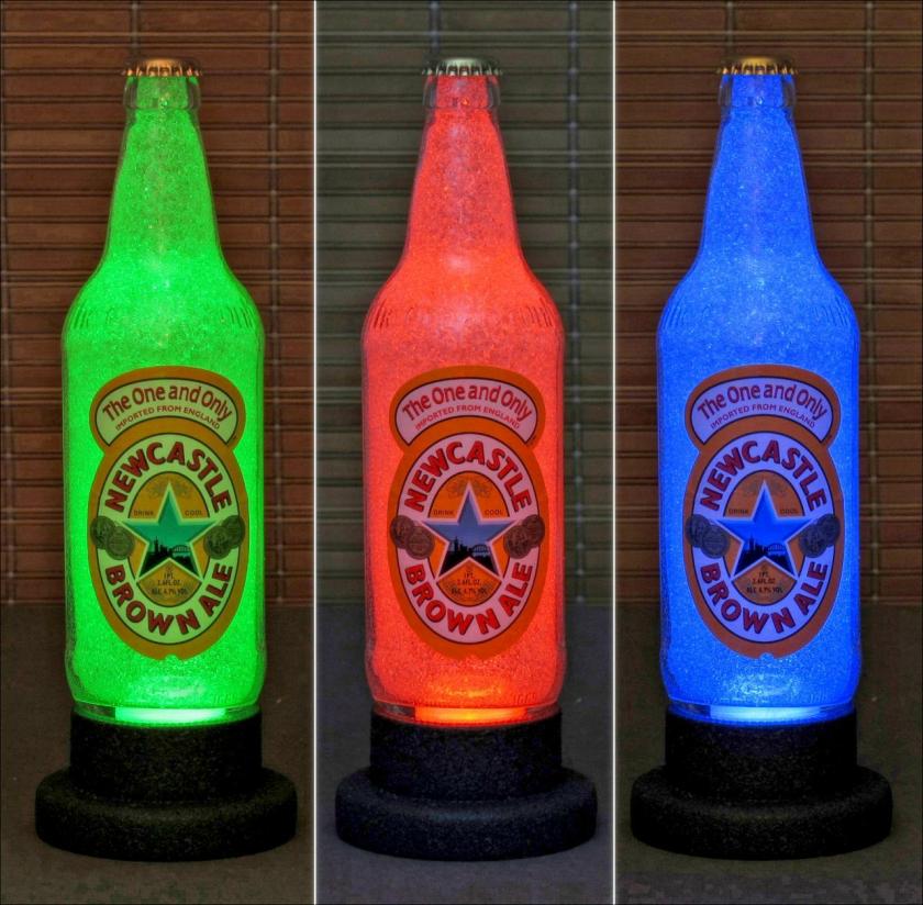 Lightings | Castle Brown Ale 550 Ml Led Color Changing Bottle Lamp Remote Bar Light Pub Housewares Lightings