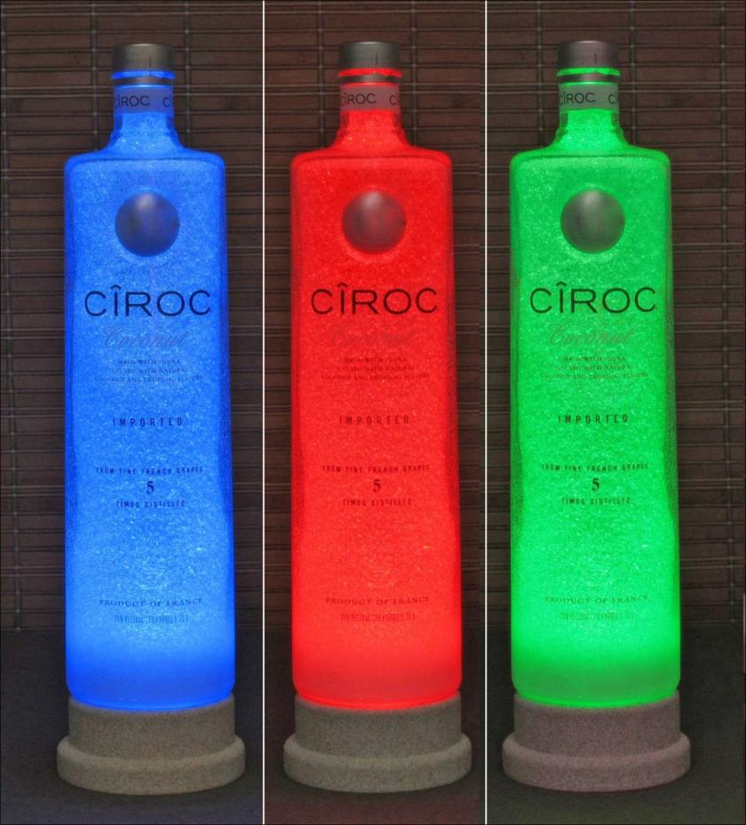 Lightings | Ciroc Coconut French Vodka Big 1.75 Liter Remote Led Color Change Bottle Lamp Bar Light Mancave Housewares Lightings