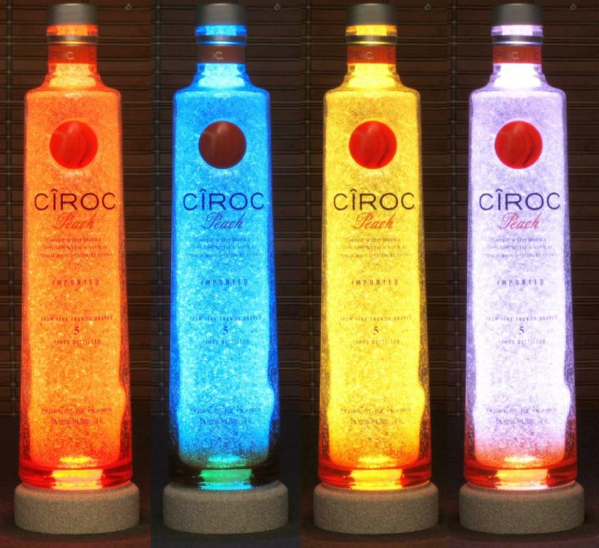 Lightings | Ciroc Peach Vodka Color Changing Rgb Led Remote Controlled Bottle Lamp Bar Light French Vodka Housewares Lightings