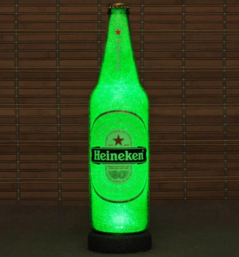 Lightings | Heineken Beer Big 24Oz Emerald Green Led Beer Bottle Lamp Light Bar Man Cave Lighting Housewares Lightings